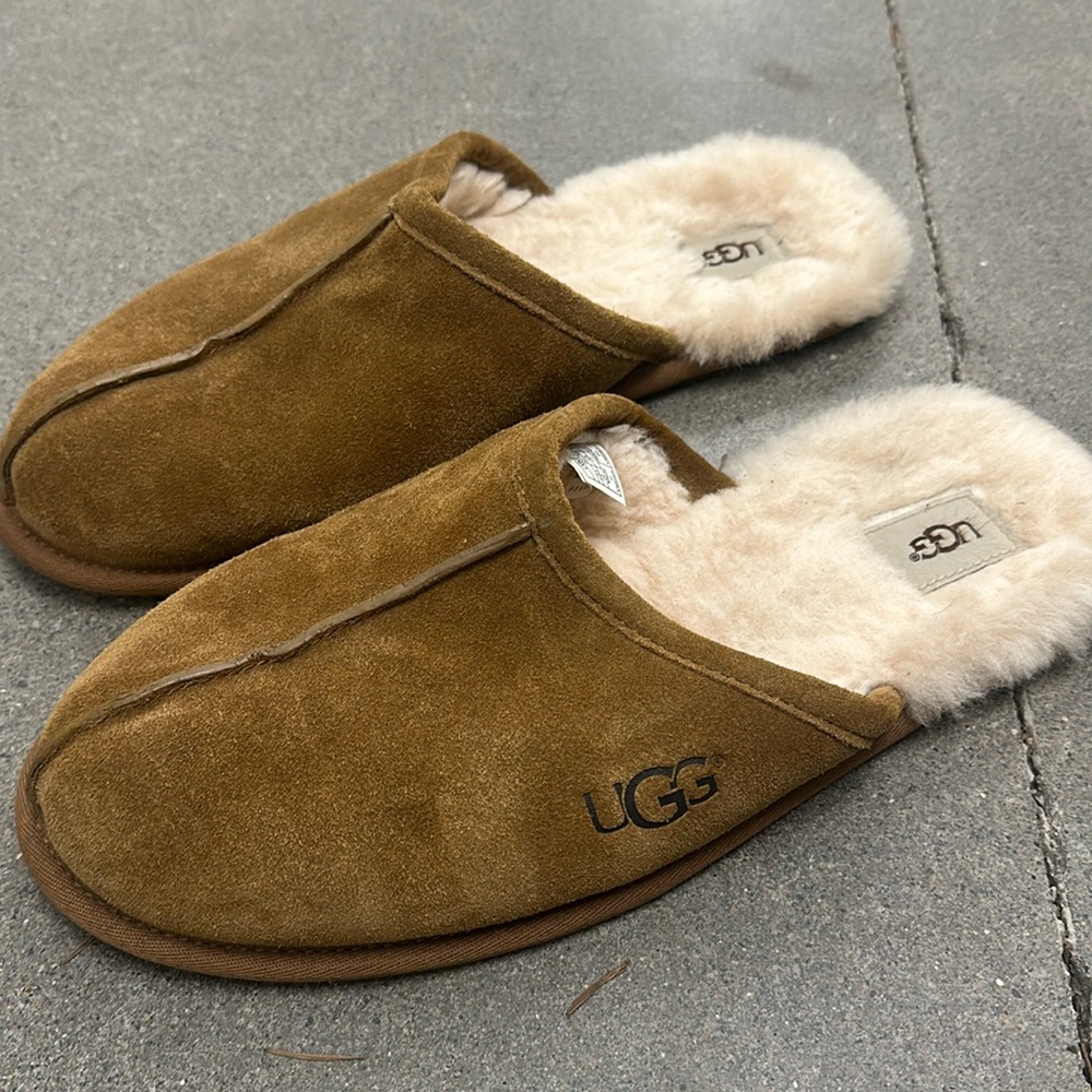 UGG slide slippers brown men’s 12